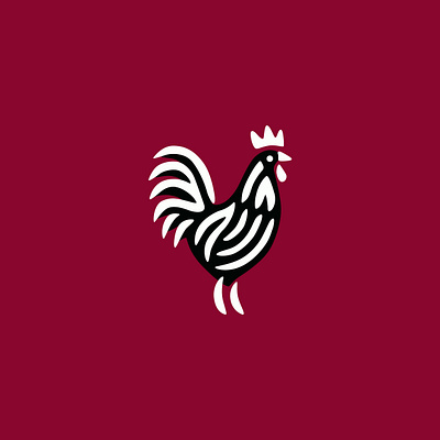 Rooster bird branding chicken design farm farmbird graphic design icon illustration logo logo design rooster vector