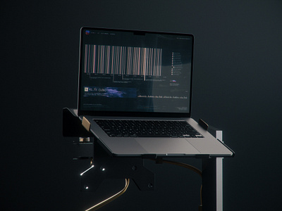 HX-57 B audio data design desktop futuristic glitch hud player ui