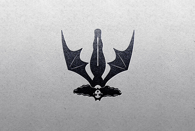 Vampire bat branding dark design dracula girl graphic design icon illustration logo logo design vampire vector wing woman