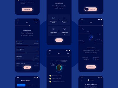 Raelly Mobile App app clean design flat mobile ui ux