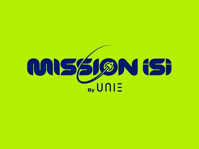 Logo Mission ISI By UNIE branding graphic design logo logo design logo space logo space travel logotype minimal mission isi nasa logo rocket logo space ship swoosh type design unie