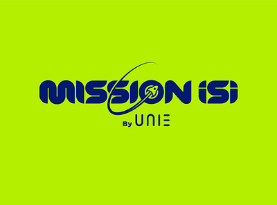 Logo Mission ISI By UNIE branding graphic design logo logo design logo space logo space travel logotype minimal mission isi nasa logo rocket logo space ship swoosh type design unie