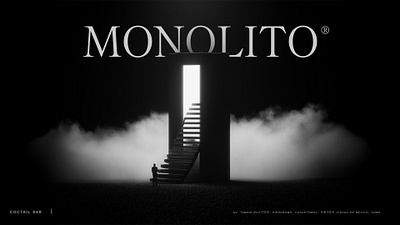 Monolito Brand Identity branding cocktail bar monolithe wordmark