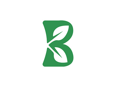 B and Leaf Logo agriculture b letter logo b logo branding elegant emblem geometric green leaf letter b logo minimalist monogram saas teamographic web3