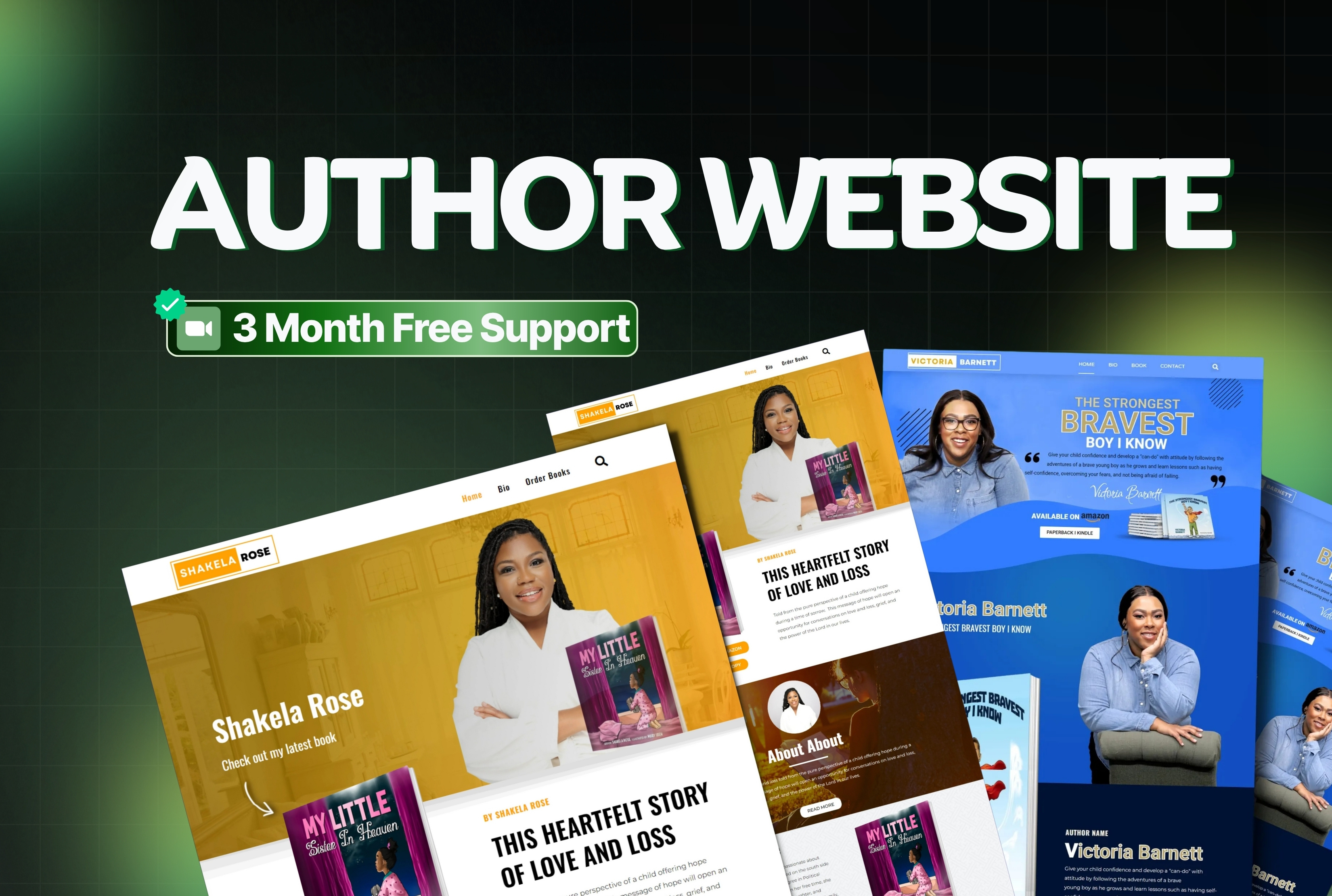 Example of Design Book Author & Publisher Website