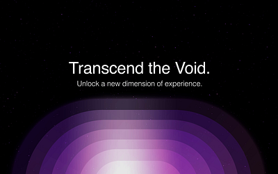 Day 65 - Transcend the Void animation branding cryptodesign glowui gradientdesign herosection microinteractions motion graphics spacevibes ui uidesign webdesign