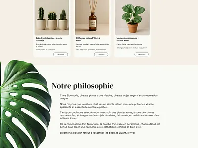 Quick Shot - Indoor plant front page branding design graphic design indoor plant shop ui