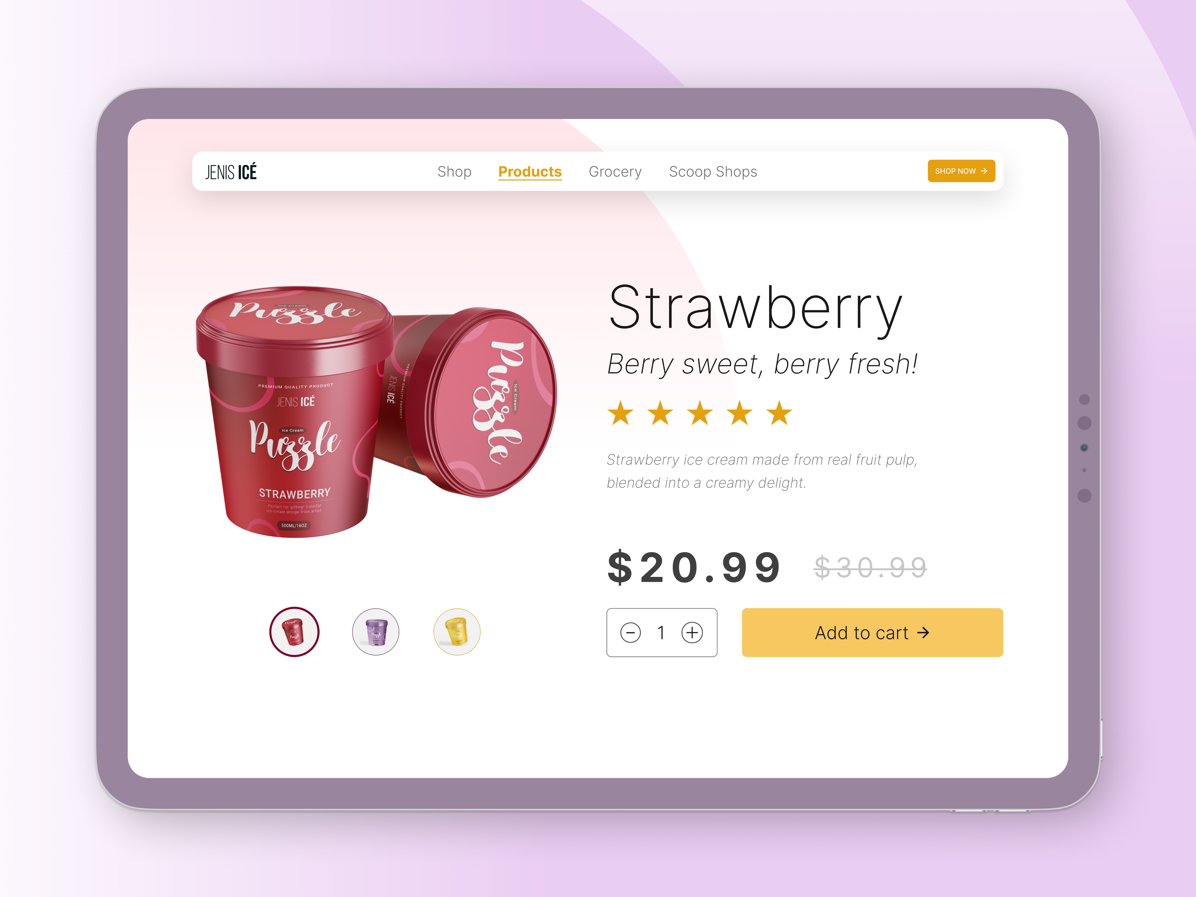 Example of Strategic E Commerce Website Design