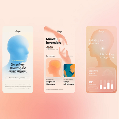 Robyn ReBranding app branding design health illustration iphone mental ui