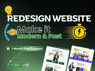Redesign your slow,outdated website into a modern,high-speed con modern website optimize redesign website redesign wordpress