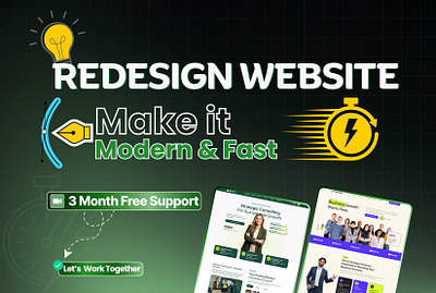 Redesign your slow,outdated website into a modern,high-speed con modern website optimize redesign website redesign wordpress