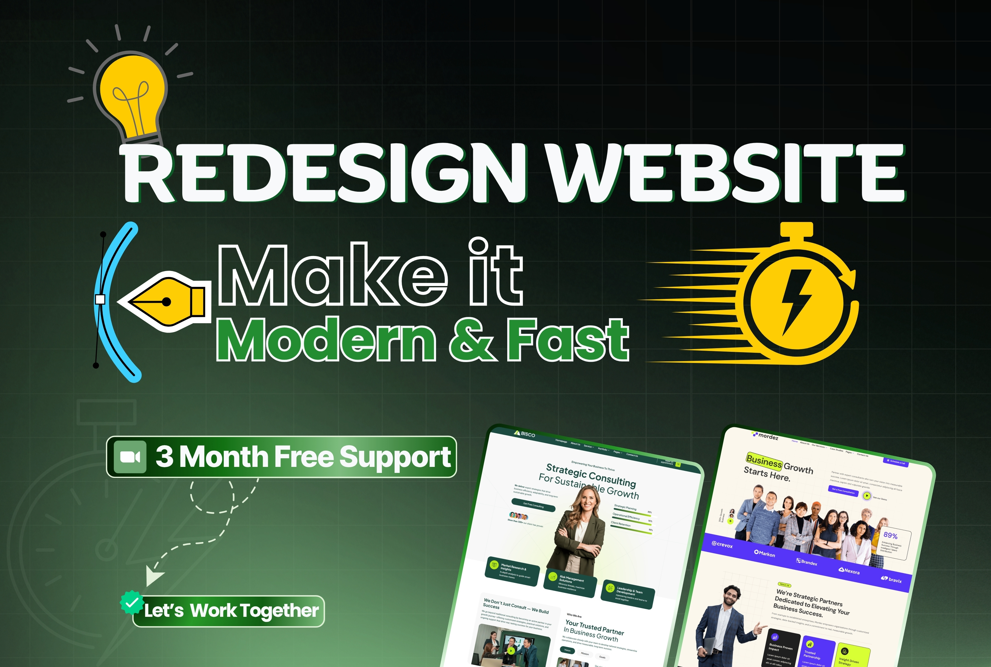 Example of Redesign Outdated Website Into A Modern