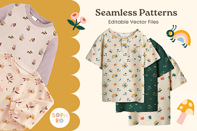 Vector Pattern Designs colorful cute design graphic design illustration seamless pattern surface design vector