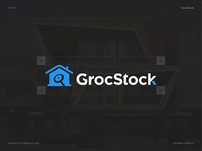 Smart Home Logo Design for Property Management App – GrocStock brandmark