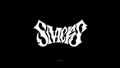 Snacks Lettering branding calligraphy custom type customisation customlettering design goodtype graphic design hand lettering handlettered lettering lettering for print logo merchandise merchandising procreate typedesign typography
