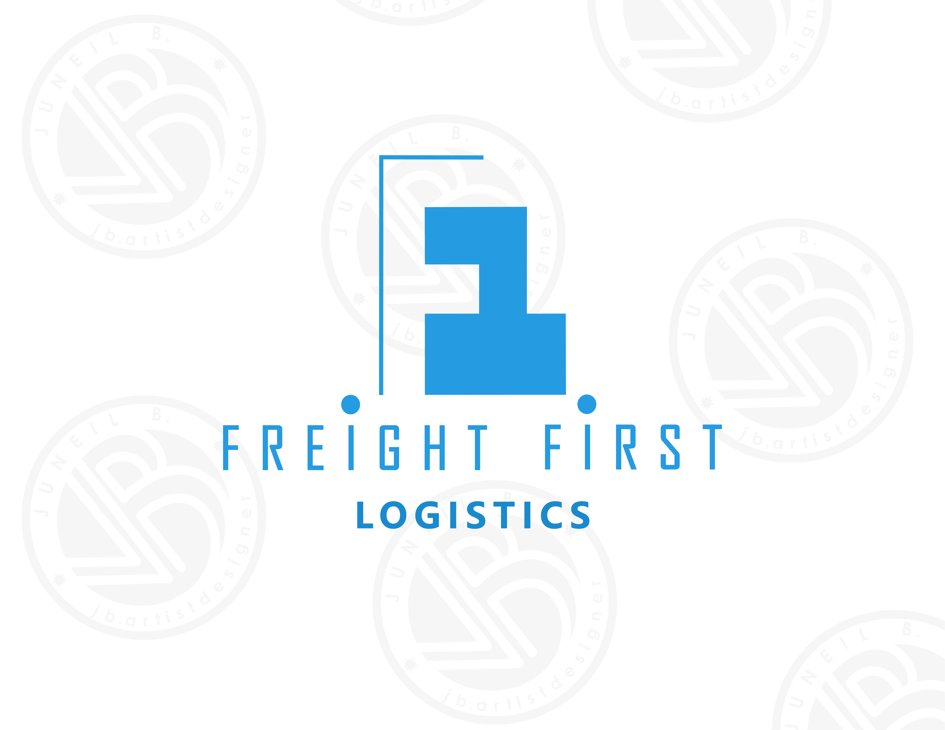 Freight First 30dayschallenge affinitydesigner art blue branding design freight graphic design juneilb logo logocore logodesign trucking vector white