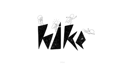 Hike Lettering branding calligraphy custom type customization customlettering goodtype graphic design hand lettering handlettered lettering logo logotype playground type design typography