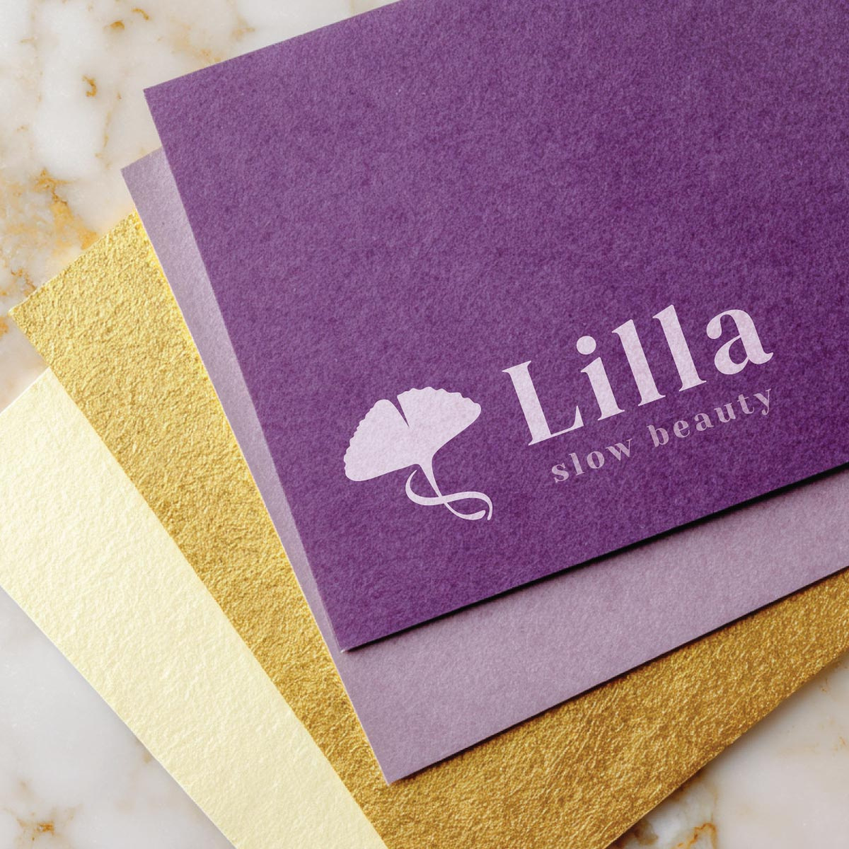 Lilla Slow Beauty – Elegant Branding for a Beauty Brand botanical brand design calm beauty aesthetic delicate logo concept elegant beauty packaging feminine brand identity ginkgo leaf branding high end brand identity luxury skincare logo minimal beauty identity minimalist logo design natural skincare logo nature inspired branding organic beauty brand premium logo for beauty brand slow beauty branding soft and elegant visuals subtle luxury design sustainable beauty branding timeless beauty branding wellness logo inspiration