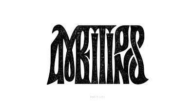 Ambitions Lettering branding calligraphy custom type customlettering design goodtype graphic design handlettered lettering logo logotype merchandising monogram typedesign typography