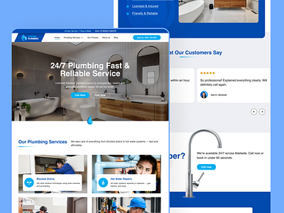 Clean & Friendly Service Website UI – Figma Concept cleanui creativerafat electriciandesign essentialservices figma homeservices modernweb opensans poppins residentialdesign servicedesign tradewebsite ui uiux userfriendly uxdesign webdesign