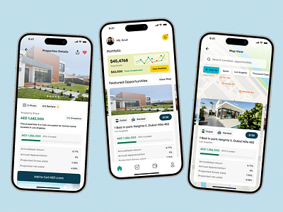 Real Estate Investing Platform – Mobile App Design 🏡 3d animation appdesign branding dribbble fintechdesign graphic design investmentapp logo madtomlab mobileappdesign motion graphics propertyinvesting realestateapp realestateplatform tracking ui uidesign uxdesign website