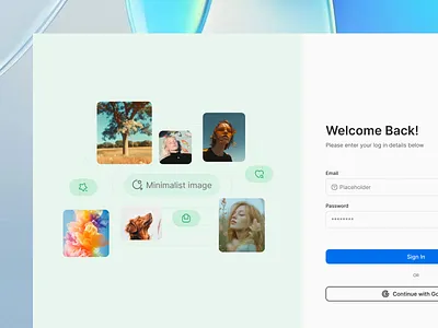 Bpics login page by Quadiz design homepage login login page login screen onboarding screen registration sign in sign in page sign up ui ui design ux website welcome login ui welcome page