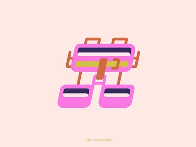 Harness 2d art boulder bouldering branding climb climbing design figma gear geometric graphic harness icon illustration illustrator logo outdoor rock ui vector