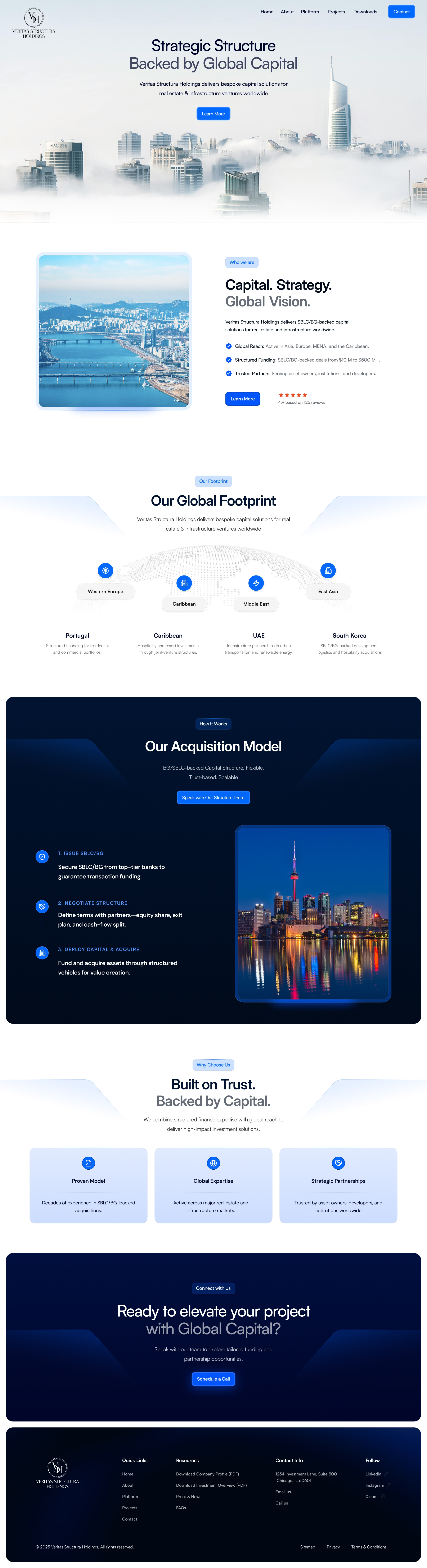 Project Veritas Website Refresh capital fund modern solutions website