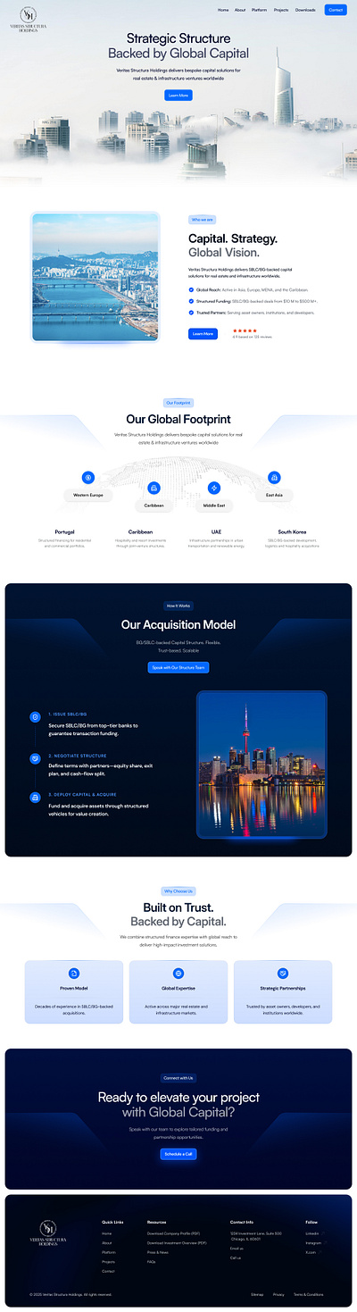Project Veritas Website Refresh capital fund modern solutions website