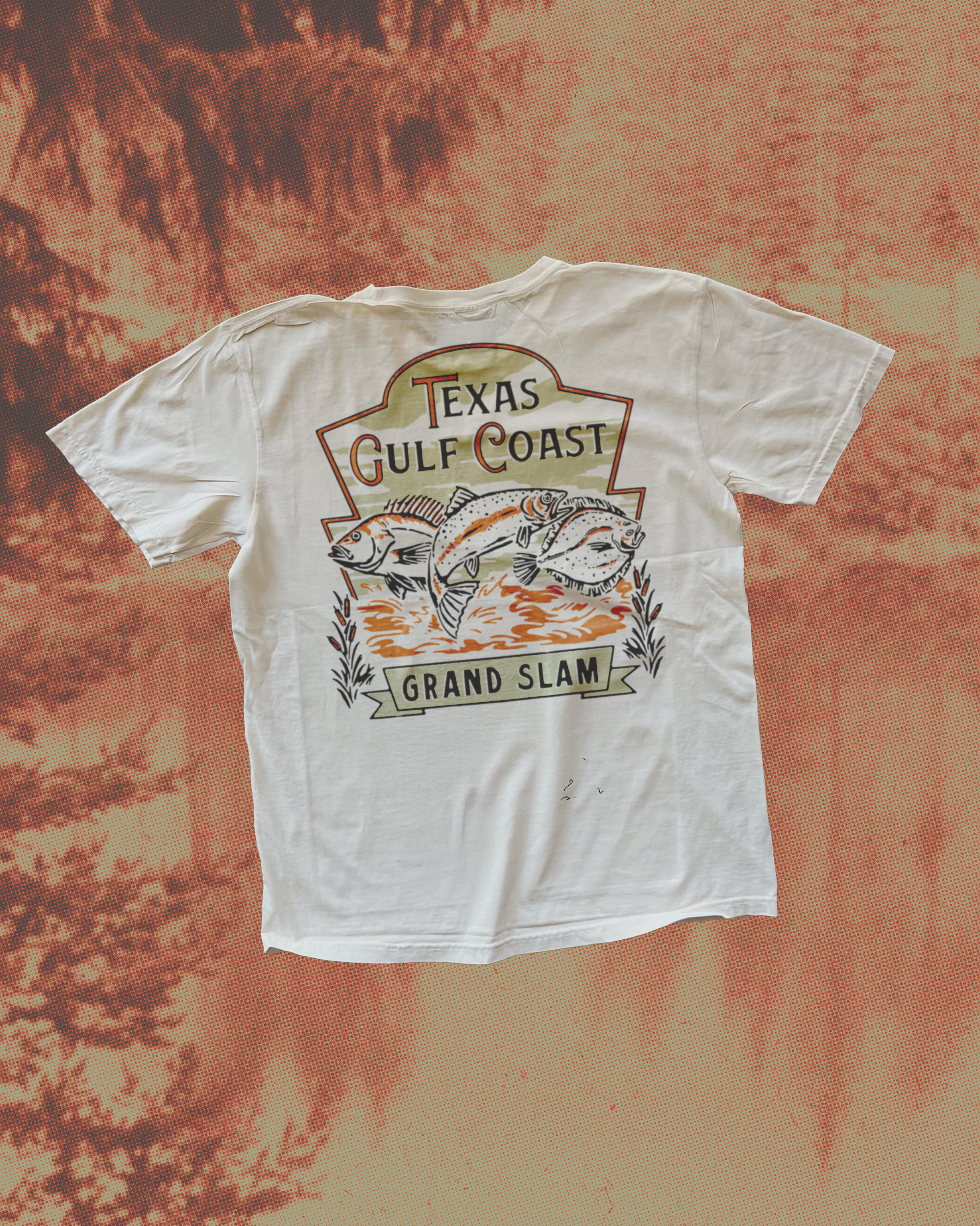 Texas Gulf Coast badge design branding clothing illustration merchandise t shirt design texas vintage western