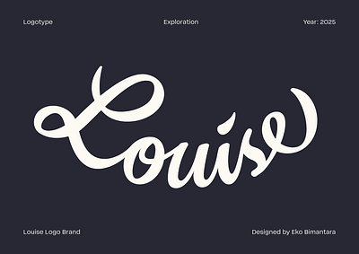 Lettering: Louise branding design graphicdesign letter lettering louise type typeface typography
