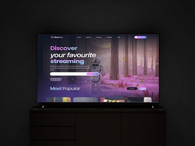 Streaming Platform dashbaord desktop figma film hero hero section platform ui user interface ux