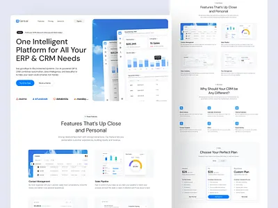 SaaS Website/Landing Page ai saas crm landing page crm website cro landing page erp landing page erp website landing page mvp design saas landig page saas landingpage saas platform saas tool saas ui saas uiux saas website sme startup saas web design website website design