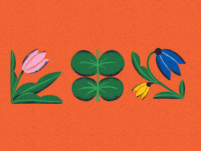 Flowers art artwork color colorful composition design flat flowers illustration illustrator plants