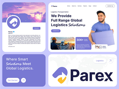 Parex | Courier, Delivery, Logistics or Transport Logo Branding branding branding identity cargo conainer courier courier logo delivery delivery logo letter p logistic logistics logistics logo logo logo design p arrow logo p logistics logo p logo shipment transport transport logo