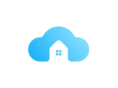 Cloud House Logo branding business clean cloud elegant graphic design home house icon identity logo minimalist simple symbol