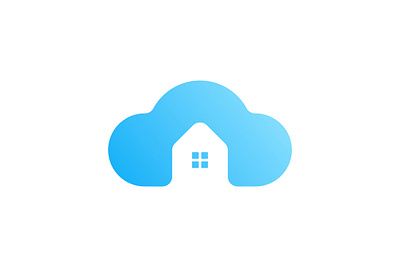Cloud House Logo branding business clean cloud elegant graphic design home house icon identity logo minimalist simple symbol