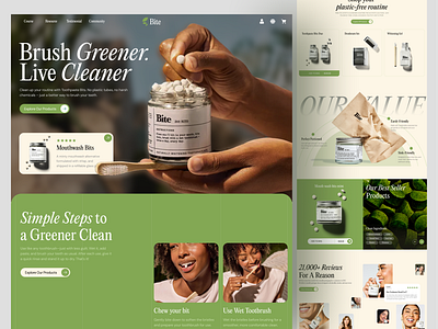 E-commerce Landing Page Exploration clean design ecommerce green home page landing page minimalist online product shop ui uidesign web design website