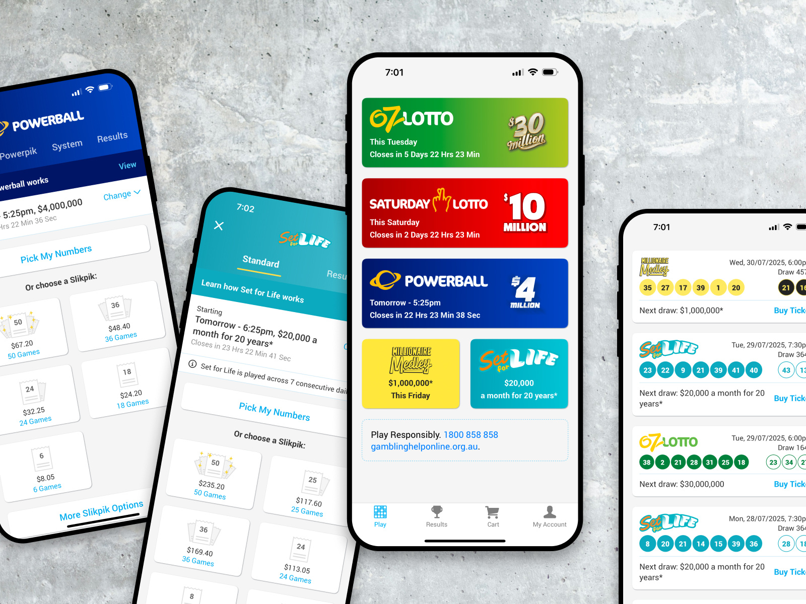 Lotterywest mobile app branding design figma mobile ui ux