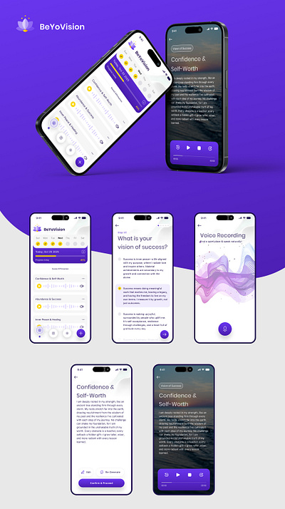 BeYoVision App design figma ios mobile app ui ui design uiux ux design uxui design