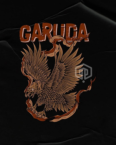GARUDA artwork branding commissionwork design illustration illustrator independentday outdoorapparel tshirt
