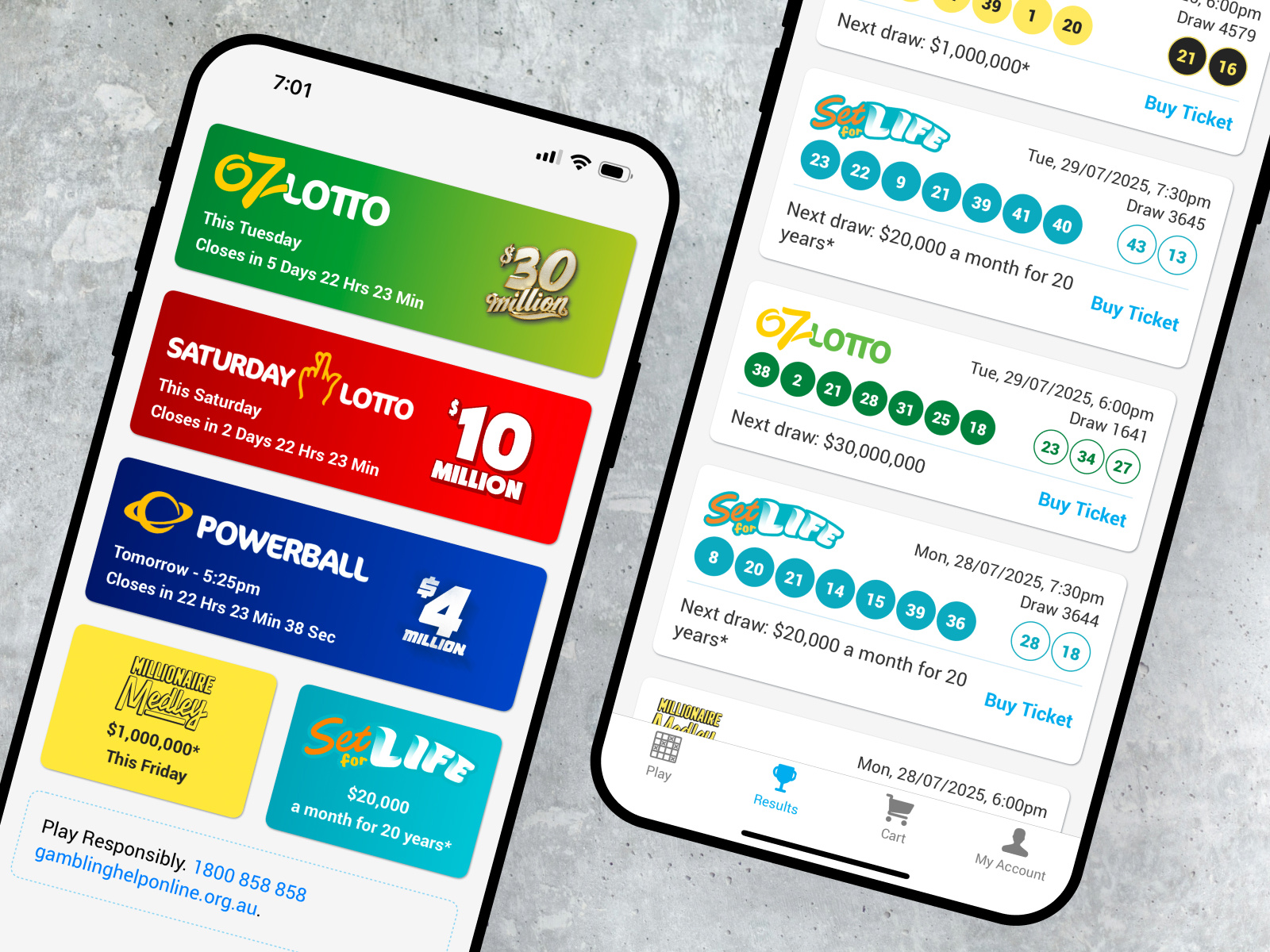Lotterywest mobile app app design figma logo mobile ui ux
