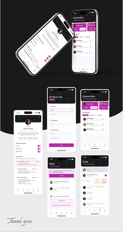 Connect Me App android dating app design figma ios mobile app ui ui design uxui design