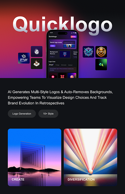 quicklogo app agent ai app design ui uiux 插画 概念设计