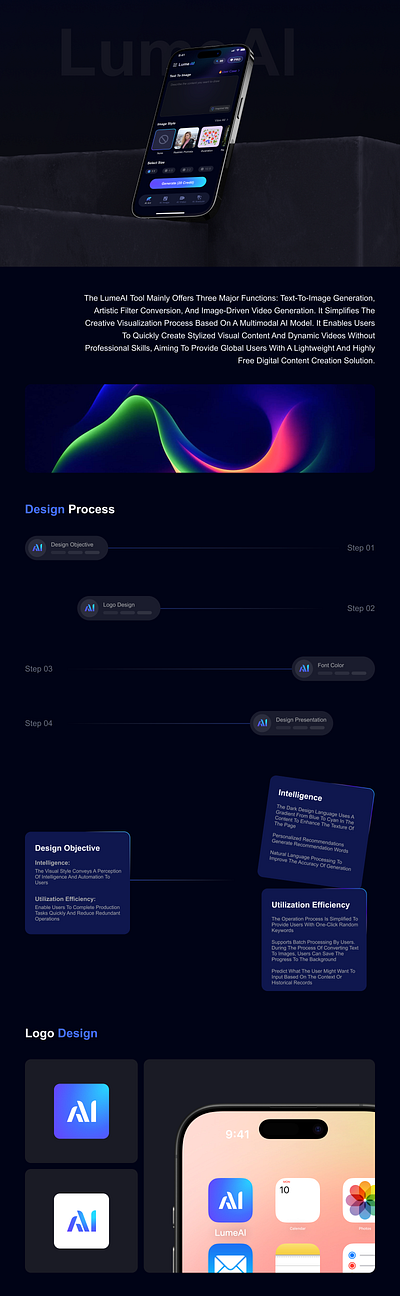 LumeAl-Al lmage generator app design illustration lumeal al lmage generator ui uiux