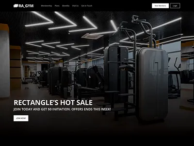 RA_GYM Template - Figma Prototype design drux figma gym prototype ui