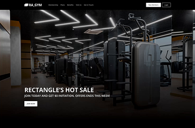 RA_GYM Template - Figma Prototype design drux figma gym prototype ui