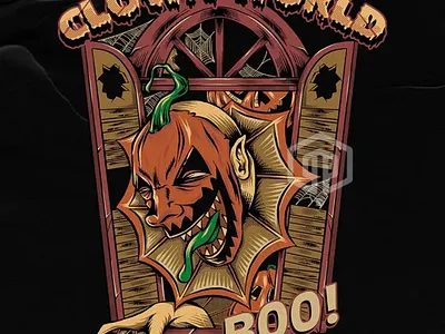 CLOWN WORLD artwork branding commissionwork design illustration illustrator logo outdoorapparel tshirt ui