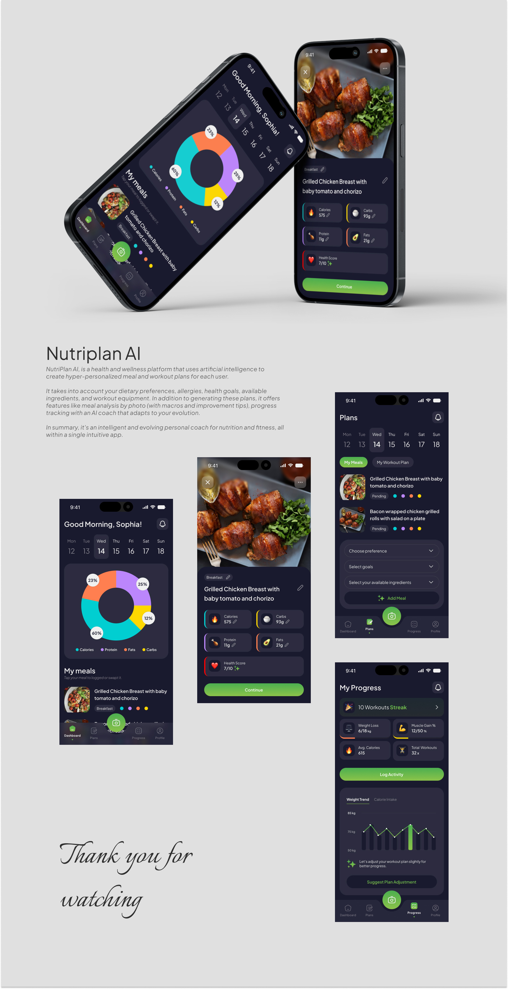 Nutriplan AI App ai android design figma fitness health ios mobile app nutrition ui ui design uxui design workout