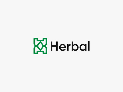 Herbal Logo Design botanical branding environment green logo h healthy herbal letter life logo logo mark minimalist logo nature nutrition nutrition and fitness organic vector